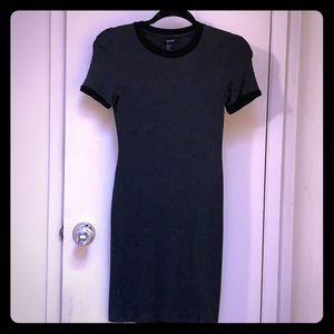 Charcoal grey T-shirt dress